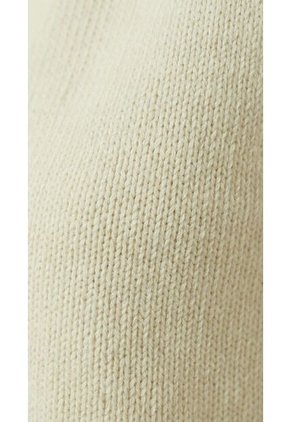 Chaleco Tejido Ivory Con Cuello Camisero Para Mujer