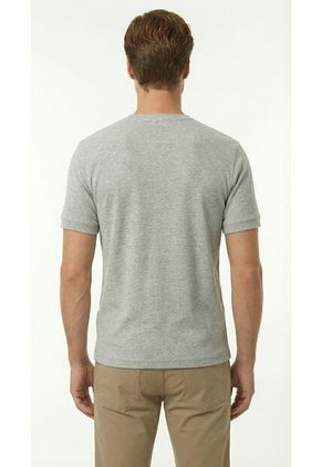 Camiseta Gris Manga Corta Para Hombre