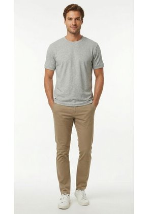 Camiseta Gris Manga Corta Para Hombre