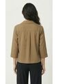 Blusa Manga 3/4 Café Para Mujer de Belife