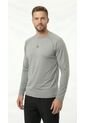 Camiseta Deportiva Manga Larga Gris Para Hombre de Belife