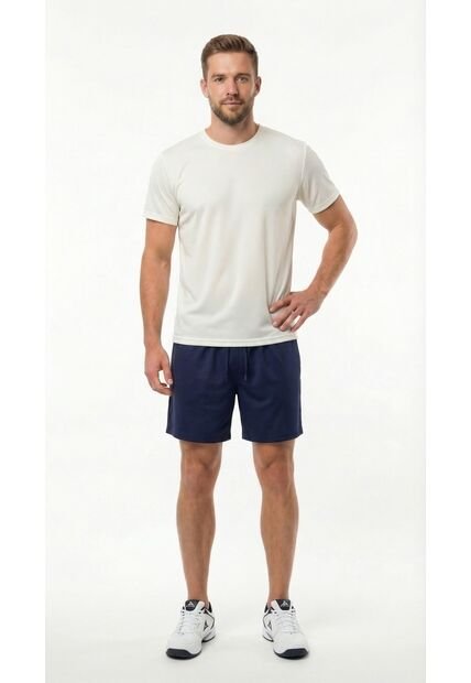 Camiseta Deportiva Manga Corta Blanca Para Hombre