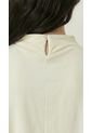 Blusa Manga Sisa Ivory Cuello Alto Mujer de Belife
