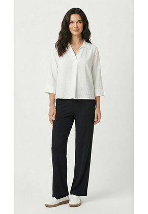 Blusa Manga 3/4 Ivory Para Mujer