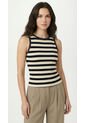 Camiseta Manga Sisa Con Rayas Para Mujer de Belife