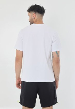 Camiseta Blanca Con Estampado Frontal Para Hombre Belife