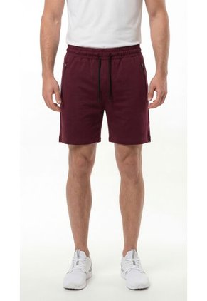 Pantaloneta Deportiva Burgundy Para Hombre