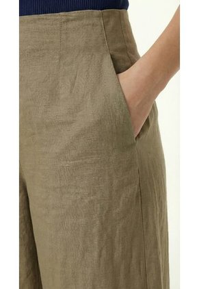 Pantalón Amplio Café Para Mujer