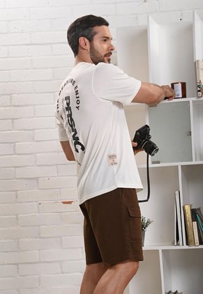 Bermuda Cargo Café En Algodón Para Hombre