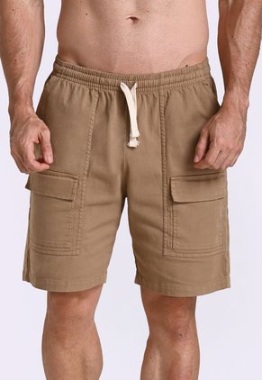 Bermuda Cargo Café En Algodón Para Hombre