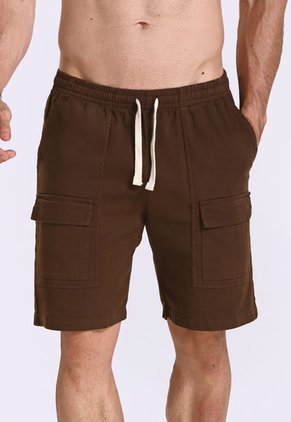 Bermuda Cargo Café En Algodón Para Hombre