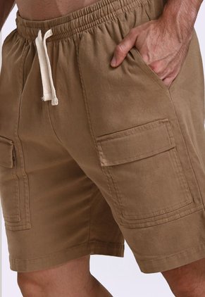 Bermuda Cargo Café En Algodón Para Hombre