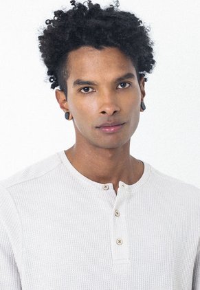 Camiseta Café Con Cuello Redondo Henley Para Hombre Belife