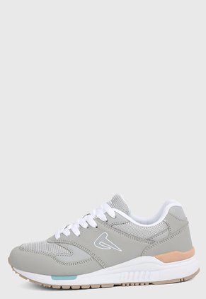 Tenis Lifestyle Gris-Blanco BEQUEM