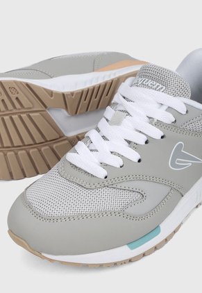 Tenis Lifestyle Gris-Blanco BEQUEM
