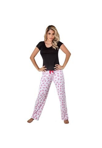 Besame - Pijama Pantalón Estampado Y Blusa Mujer – Bésame