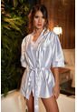 Kimono Bata Levantodara En Satín Para Dama - Bésame de Besame