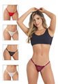 Tanga Brasilera En Panty Encaje Pack X 5. - Multicolor de Besame
