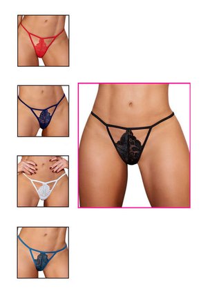 Panty Tipo Tanga Brasilera Graduable Paquete X 5. - Multicolor