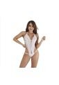 Body En Encaje Para Mujer Lencería - Bésame-Blanco de Besame