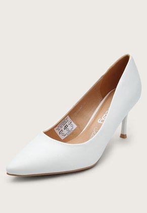 Tacón Medio Blanco Betsy