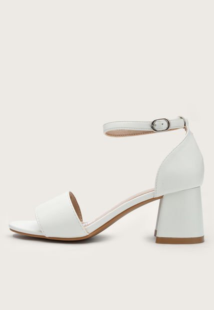Sandalia Tacón Blanco Betsy