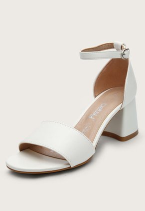 Sandalia Tacón Blanco Betsy