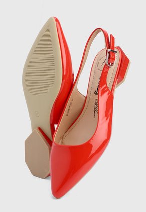 Tacón Bajo Rojo Betsy