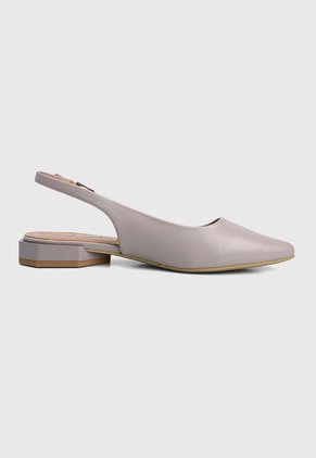 Tacón Bajo Gris Betsy