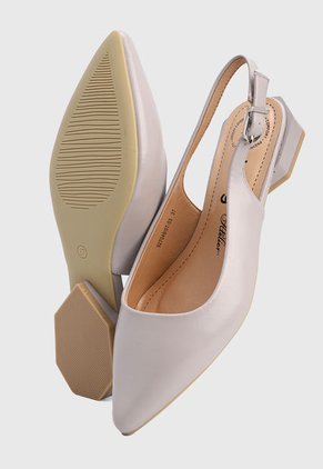 Tacón Bajo Gris Betsy