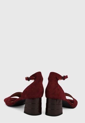 Sandalia Tacón Vinotinto Betsy