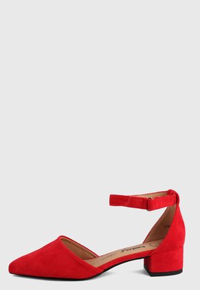Tacón Bajo Rojo Betsy