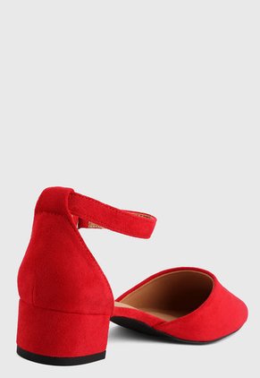 Tacón Bajo Rojo Betsy
