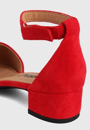 Tacón Bajo Rojo Betsy