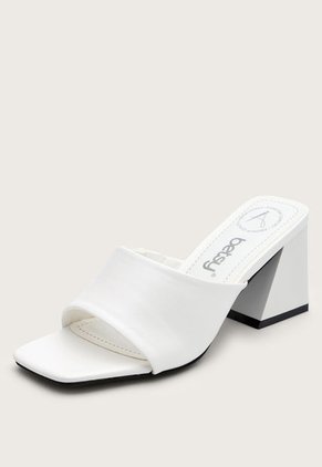 Sandalia Tacón Blanco Betsy