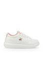 Tenis Beverly Hills Polo Club Drecy Mujer-Blanco/Rosa de Beverly Hills