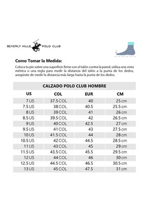 Tenis Beverly Hills Polo Club Sole Hombre-Azul Navi