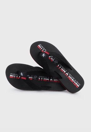 Playera Negro-Rojo Beverly Hills Polo Club