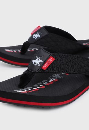 Playera Negro-Rojo Beverly Hills Polo Club