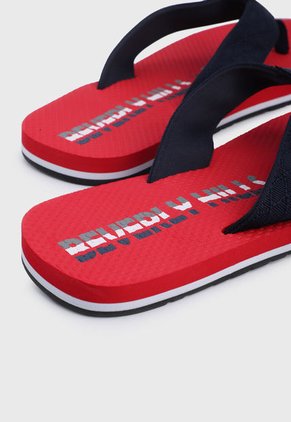 Playera Rojo-Azul Beverly Hills Polo Club