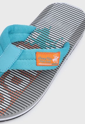 Playera Azul-Gris-Blanco Beverly Hills Polo Club