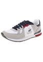 Tenis Lifestyle Gris-Blanco-Azul-Rojo Beverly Hills Polo Club de Beverly Hills Polo Club