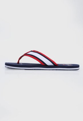 Playera Azul-Blanco-Rojo Beverly Hills Polo Club