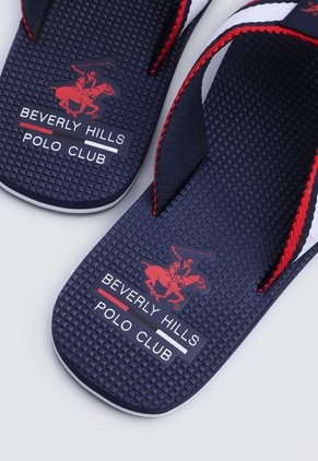 Playera Azul-Blanco-Rojo Beverly Hills Polo Club