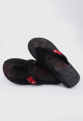 Playera Negro-Rojo Beverly Hills Polo Club