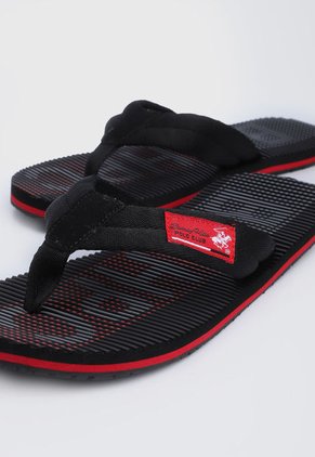 Playera Negro-Rojo Beverly Hills Polo Club