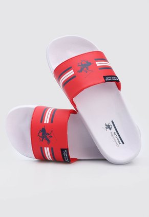 Playera Blanco-Rojo-Azul Beverly Hills Polo Club