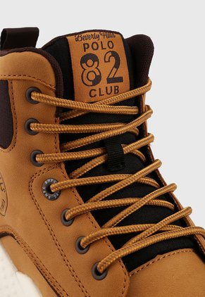 Bota Casual Camel-Café-Blanco Beverly Hills Polo Club