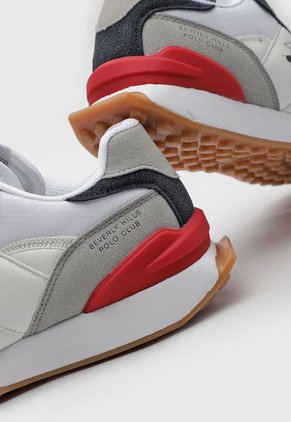 Tenis Lifestyle Blanco-Beige-Azul Beverly Hills Polo Club Bandit