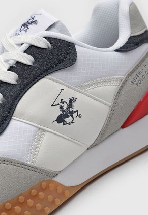 Tenis Lifestyle Blanco-Beige-Azul Beverly Hills Polo Club Bandit